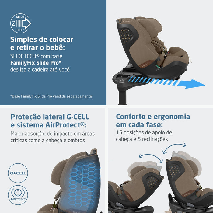 
    Cadeirinha De Bebê Para Carro Maxi-Cosi Pearl XL Slide Pro Authentic Truffle
  