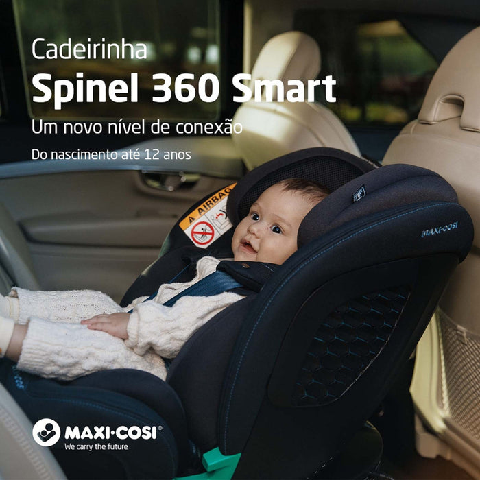 
    Cadeirinha De Bebê Para Carro Maxi-Cosi Spinel 360° Smart Authentic Black Tech
  