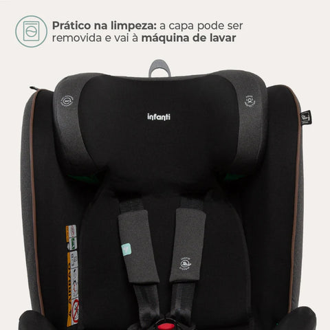 Cadeirinha De Bebê Para Carro Infanti Nonna 360° Preto Noturno