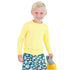 Camisa De Banho Infantil Ruggedbutts Amarelo FPS50+ - Ruggedbutts Babytunes