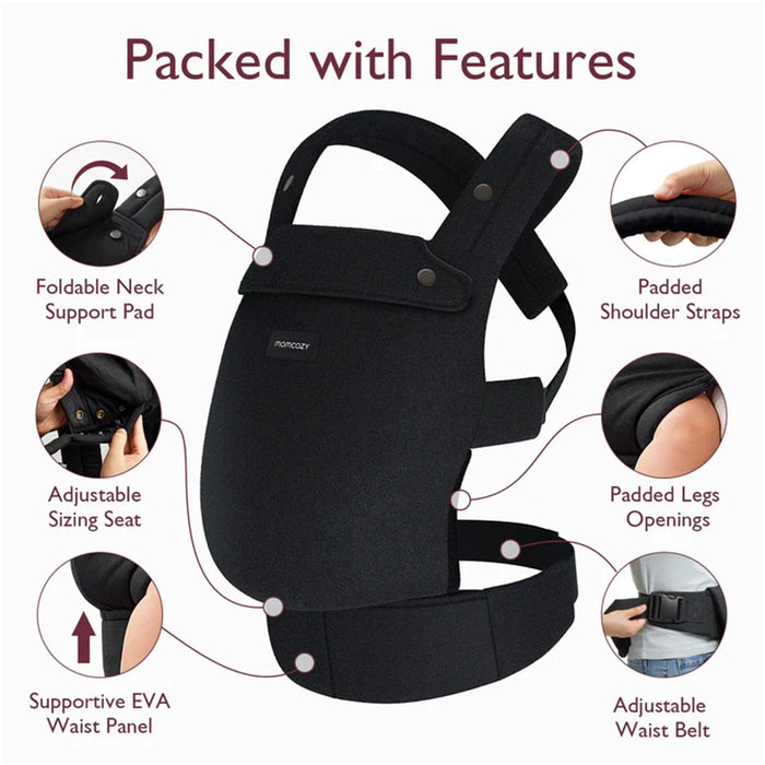 
    Canguru Ergonômico Momcozy 3-20Kg Preto - Momcozy Babytunes
  