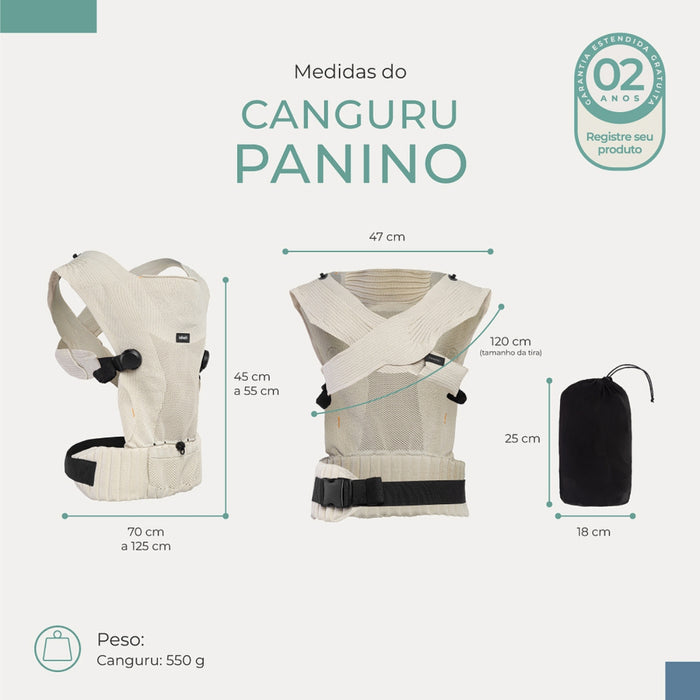 
    Canguru Infanti Panino Areia
  