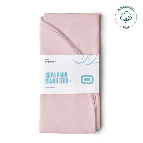 Capa Para Ninho Redutor Zero + Yogi Baby Pima Rosé