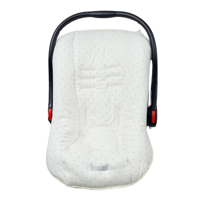 
    Capa Protetora Para Bebê Conforto D'Bella For Baby Off White - Poá Cinza - D' Bella For Baby Babytunes
  