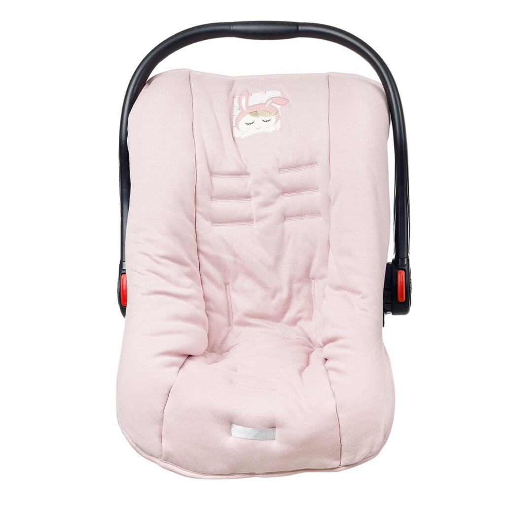 Capa Protetora Para Bebê Conforto D'Bella For Baby Rosê - Boneca