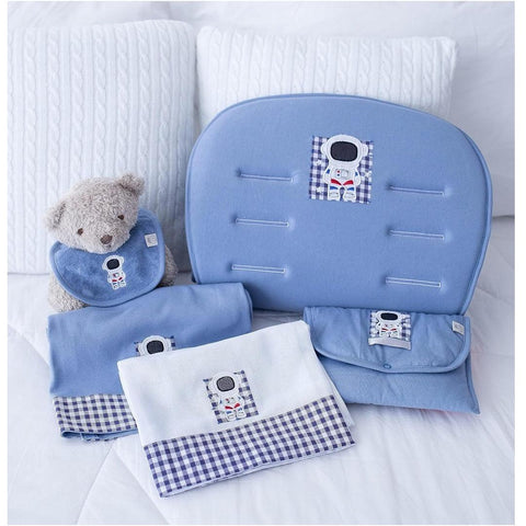 Capa Protetora Para Bebê Conforto D'Bella For Baby Azul Jeans - Astronauta - D' Bella For Baby Babytunes