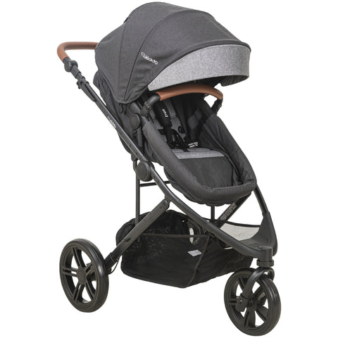 Carrinho De Bebê Travel System Trek Melange Graphite Kiddo