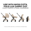 Carrinho De Bebê Cybex Coya Lux Style Collection Matte Black / Cozy Beige