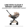 Carrinho De Bebê Cybex Coya Lux Style Collection Matte Black / Cozy Beige
