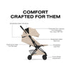 Carrinho De Bebê Cybex Coya Lux Style Collection Matte Black / Cozy Beige