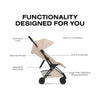 Carrinho De Bebê Cybex Coya Lux Style Collection Matte Black / Cozy Beige