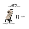 Carrinho De Bebê Cybex Coya Lux Style Collection Matte Black / Cozy Beige