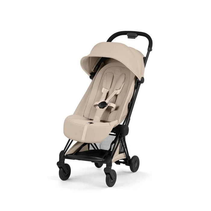 Carrinho De Bebê Cybex Coya Lux Style Collection Matte Black / Cozy Beige
