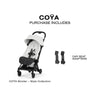 Carrinho De Bebê Cybex Coya Lux Style Collection Matte Black / Off White