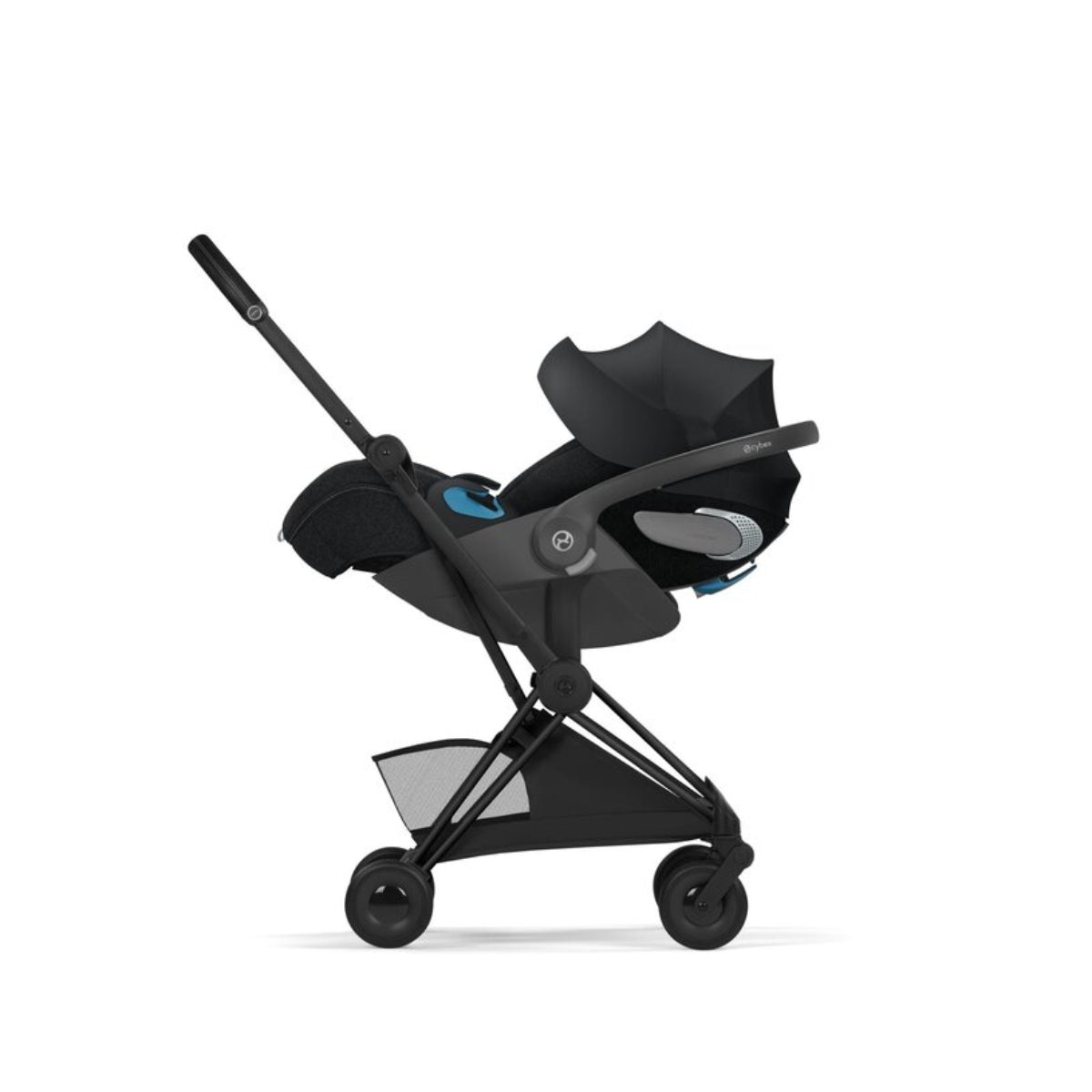 Carrinho De Bebê Cybex Coya Lux Style Collection Matte Black