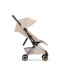 Carrinho De Bebê Cybex Coya Lux Style Collection Rose Gold / Cozy Beige