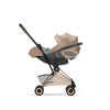 Carrinho De Bebê Cybex Coya Lux Style Collection Rose Gold / Cozy Beige