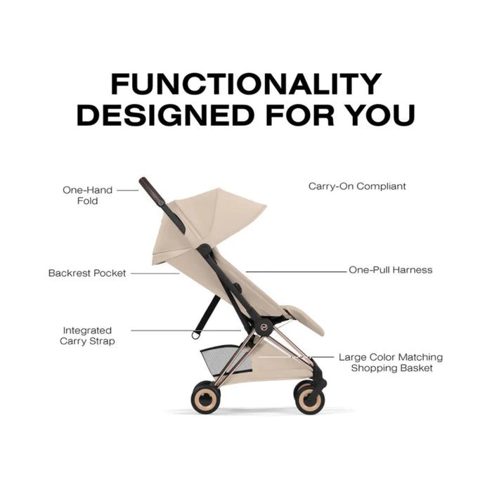 
    Carrinho De Bebê Cybex Coya Lux Style Collection Rose Gold / Cozy Beige
  