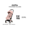 Carrinho De Bebê Cybex Coya Lux Style Collection Rose Gold / Peach Pink