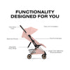 Carrinho De Bebê Cybex Coya Lux Style Collection Rose Gold / Peach Pink