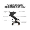 Carrinho De Bebê Cybex Coya Lux Style Collection Rose Gold / Sepia Black