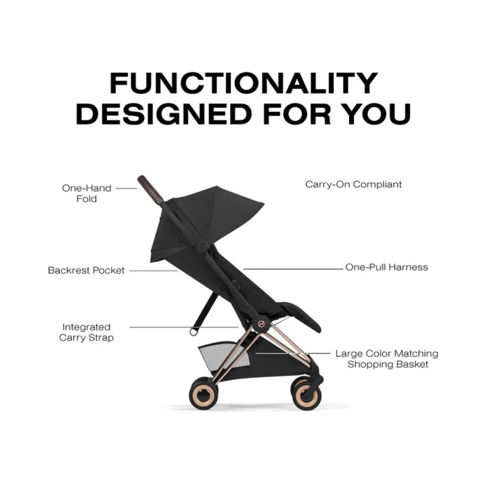 
    Carrinho De Bebê Cybex Coya Lux Style Collection Rose Gold / Sepia Black
  