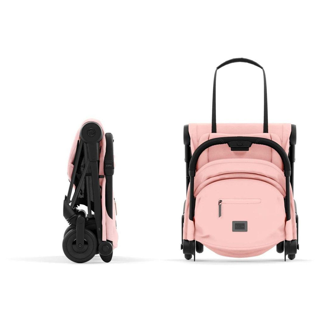cybex coya peach pink Carrinho De Bebê Cybex Coya Matt Black Peach Pink – Babytunes
