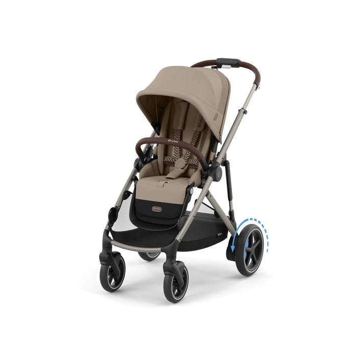 
    Carrinho De Bebê Cybex E-Gazelle S Almond Beige (Taupe Frame) - Cybex Babytunes
  