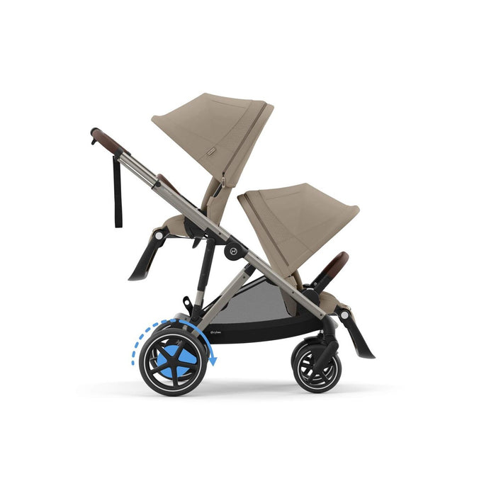 
    Carrinho De Bebê Cybex E-Gazelle S Almond Beige (Taupe Frame) - Cybex Babytunes
  