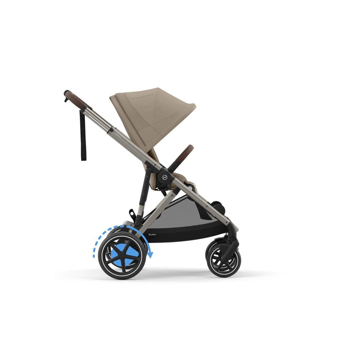 
    Carrinho De Bebê Cybex E-Gazelle S Almond Beige (Taupe Frame) - Cybex Babytunes
  