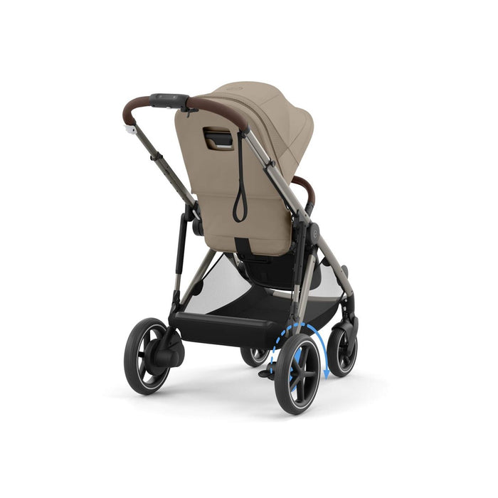 
    Carrinho De Bebê Cybex E-Gazelle S Almond Beige (Taupe Frame) - Cybex Babytunes
  