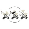 Carrinho De Bebê Cybex E-Gazelle S Stone Grey (Silver Frame)