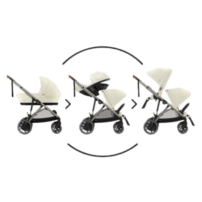 
    Carrinho De Bebê Cybex E-Gazelle S Stone Grey (Silver Frame)
  