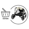 Carrinho De Bebê Cybex E-Gazelle S Stone Grey (Silver Frame)