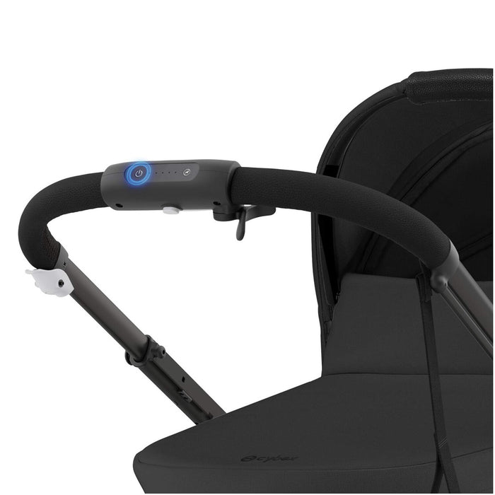 
    Carrinho De Bebê Cybex E-Gazelle S Moon Black (Black Frame) - Cybex Babytunes
  