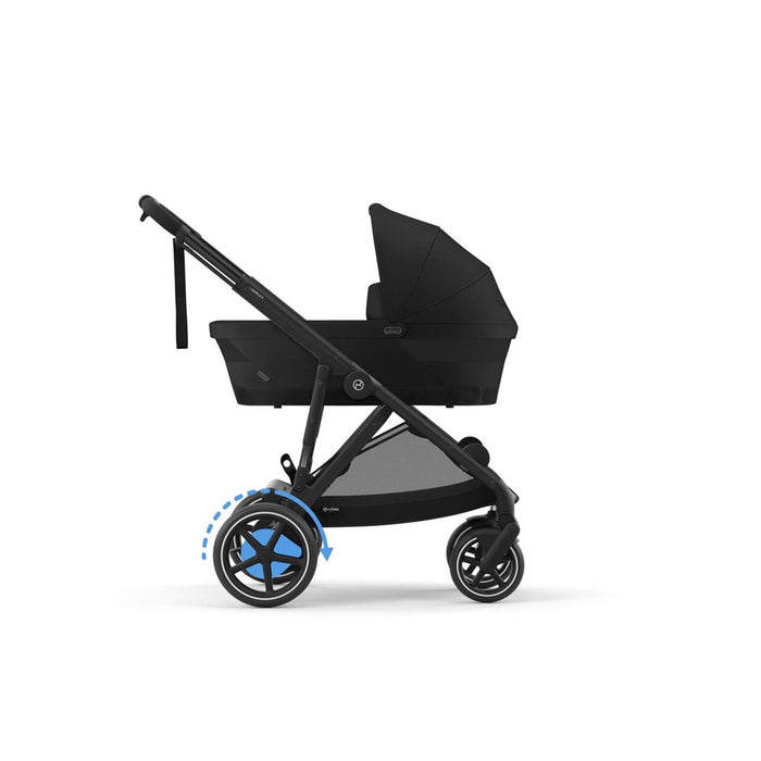 
    Carrinho De Bebê Cybex E-Gazelle S Moon Black (Black Frame) - Cybex Babytunes
  