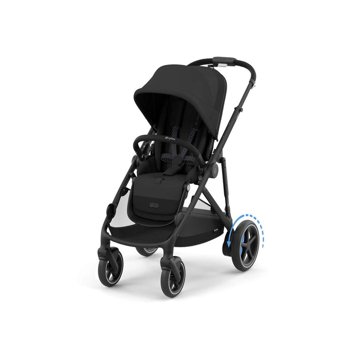 
    Carrinho De Bebê Cybex E-Gazelle S Moon Black (Black Frame) - Cybex Babytunes
  