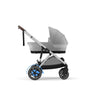 Carrinho De Bebê Cybex E-Gazelle S Stone Grey (Silver Frame)