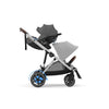 Carrinho De Bebê Cybex E-Gazelle S Stone Grey (Silver Frame)