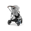 Carrinho De Bebê Cybex E-Gazelle S Stone Grey (Silver Frame)