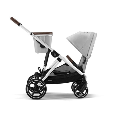 Carrinho De Bebê Cybex Gazelle S Lava Grey (Silver Frame) - Cesta Grátis Incluída