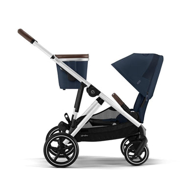 Carrinho De Bebê Cybex Gazelle S Ocean Blue (Silver Frame) - Cesta Grátis Incluída