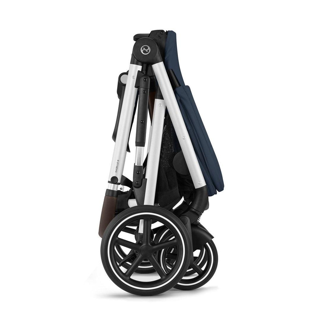Carrinho De Bebê Cybex Gazelle S Ocean Blue (Silver Frame) – Babytunes