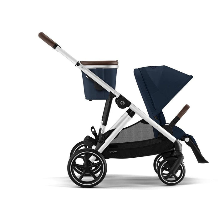 Carrinho De Bebê Cybex Gazelle S Ocean Blue (Silver Frame)