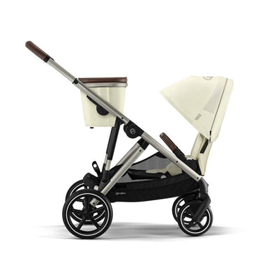 Carrinho De Bebê Cybex Gazelle S Seashell Beige (Taupe Frame) - Cesta Grátis Incluída
