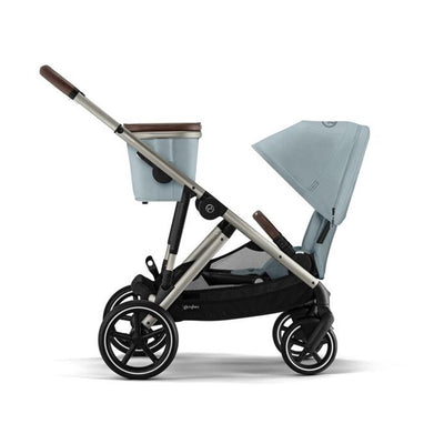 Carrinho De Bebê Cybex Gazelle S Sky Blue (Taupe Frame) - Cesta Grátis Incluída