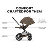 Carrinho De Bebê Cybex Priam Comfort Collection Matte Black / Coconut Brown