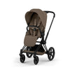 Carrinho De Bebê Cybex Priam Comfort Collection Matte Black / Coconut Brown