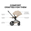 Carrinho De Bebê Cybex Priam 2026 Lux Matte Black / Cozy Beige