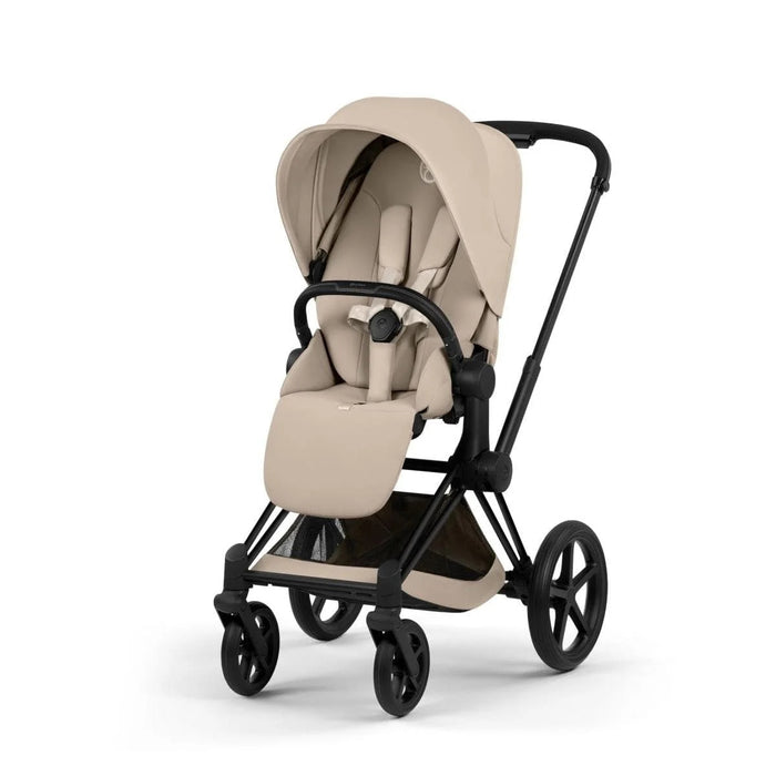 Carrinho De Bebê Cybex Priam Comfort Collection Matte Black / Cozy Beige
